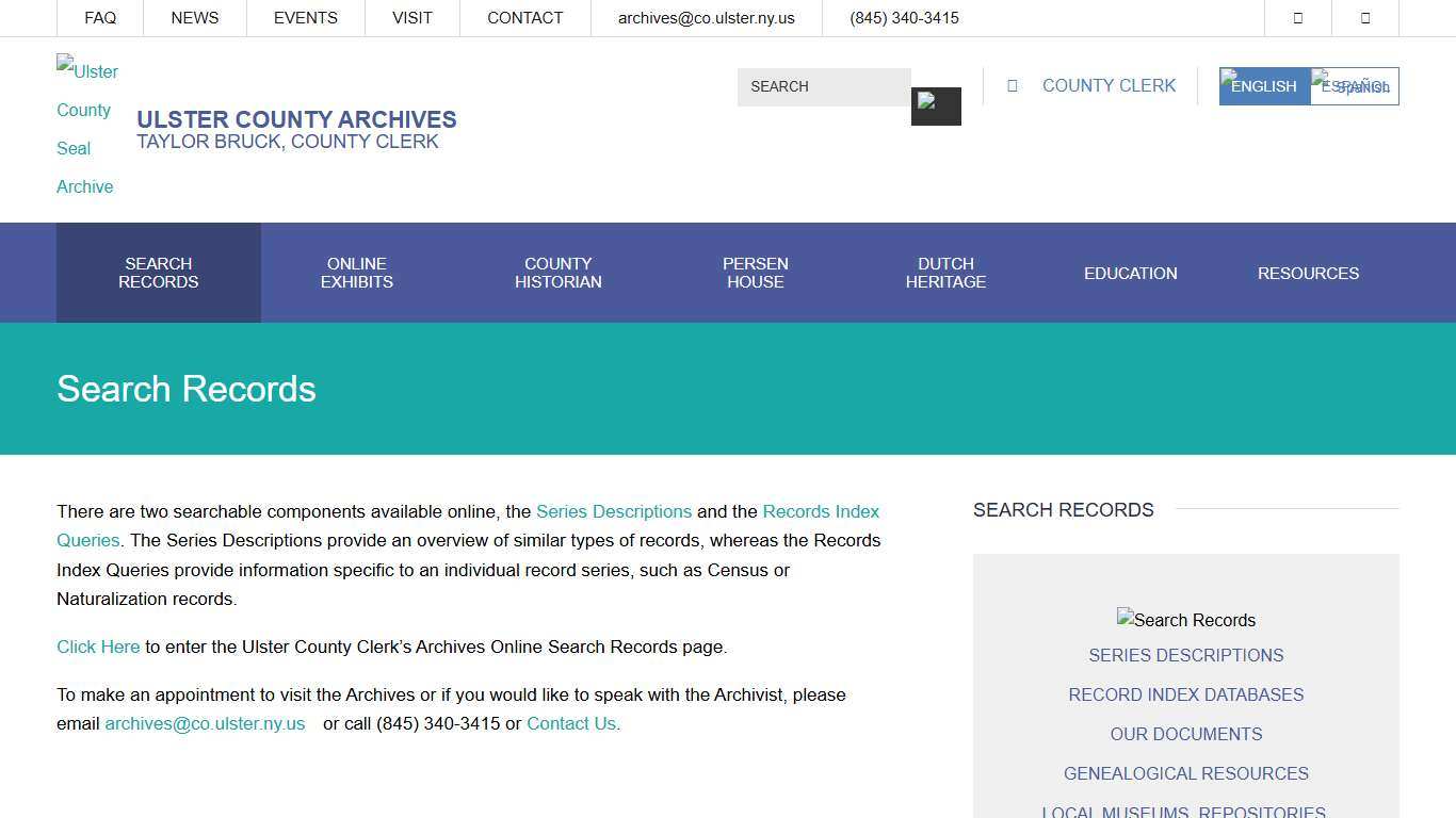 Search Records | Ulster County Clerk